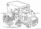Ambulance Lego sketch template