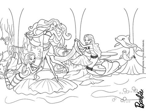 gambar merliah human mermaid girl coloring pages hellokids barbie