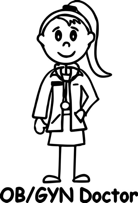 nice doctor girl coloring page ob gyn doctor coloring pages  girls