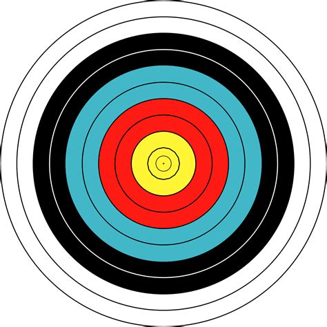 printable archery target printable blank world