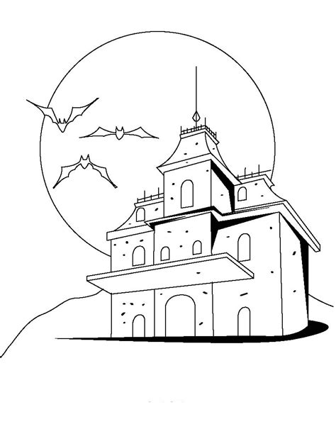 halloween coloring pages scary house coloring pages scary halloween