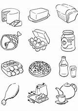 Foods Essen Tulamama Junk Coloringhome Favorite Mycoloring Verduras Mandalas Pintarcolorear Souzan Entdecke Ideen sketch template
