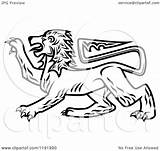Royal Heraldic Lion Vector Illustration Royalty Clipart Seamartini Graphics Regarding Notes sketch template