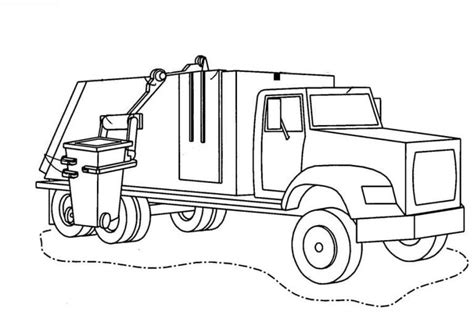 coloring pages coloring pages garbage trucks printable  kids