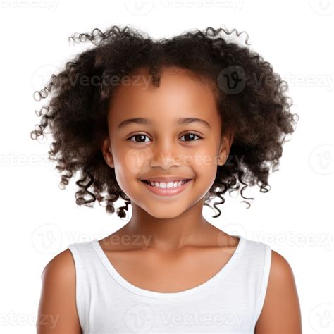 Beautiful African American Girl Isolated 26829454 Png