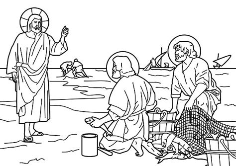 jesus disciples catch fish coloring page coloring sun fish coloring