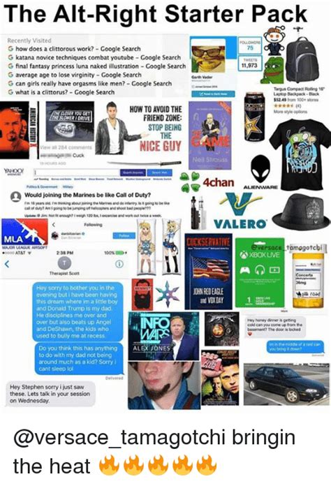 the alt right starter pack recently visited 75 g how does a clittorous