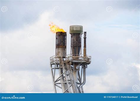 flare stack  oil  gas platform  burn toxic gases  vent pressure  production