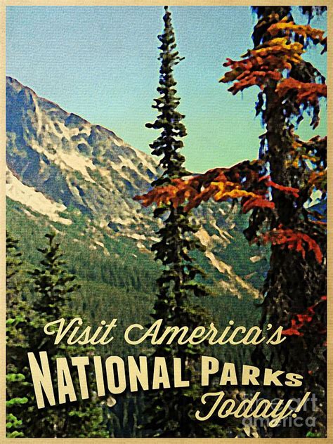 vintage national parks print  flo karp