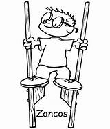 Zancos Stilts sketch template