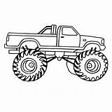 Truck Coloring Monster Pages Drawing Trailer Printable Chevy Tractor Tow Swat Trucks Para Dodge Colorear Lowrider Jam Semi Silverado Dibujos sketch template
