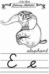 Elephant Alphabet Janbrett Cursive Coloring Click Subscription Downloads sketch template