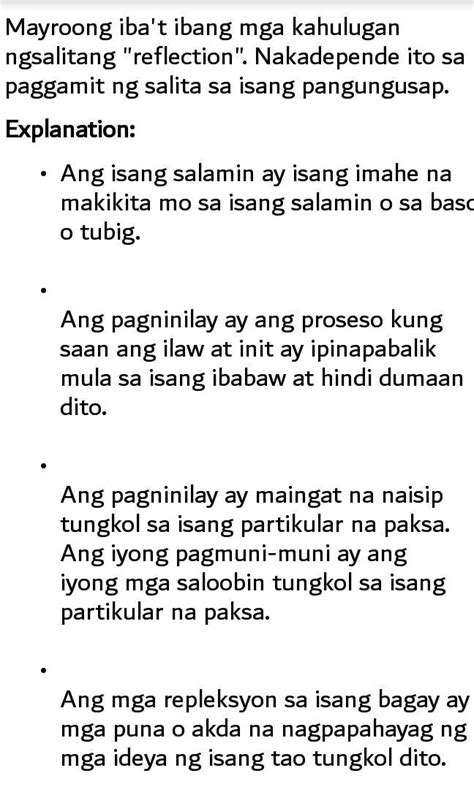 reflection translate  tagalog reflection rotation  translation