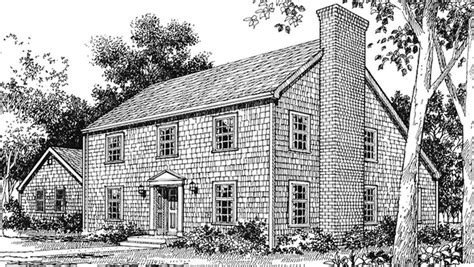 colonial style house plan  beds  baths  sqft plan     colonial style