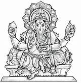 Bal Ganesha Ganash Again sketch template
