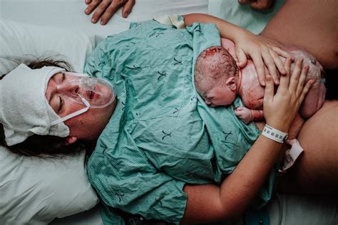hospital birth  popsugar family photo
