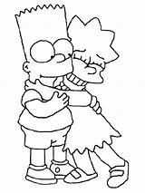 Coloring Pages Simpson Bart Simpsons Lisa Printable Colorear Para Coloriage Imprimer sketch template