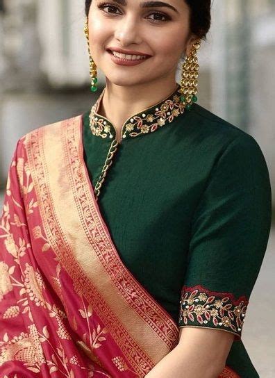 latest collar saree blouse designs     fashion blouse