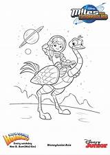 Miles Tomorrowland Colouring Coloring Pages Disney Merc Color Junior Activities Related sketch template