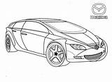 Coloring Pages Cars Mazda Kids Printables sketch template