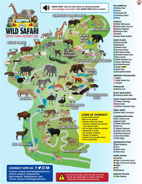 great adventure history  wild safari animal park map