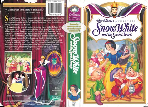 Snow White And The Seven Dwarfs Vhs 1994 Disney Tapes And More Vhs