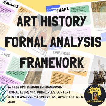 art history formal analysis framework  teach art history tpt