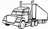 Truck Coloring Pages Trucks Semi Diesel Clipart Drawing Wheeler Clip Kids Cartoon Fire Driver 18 Cliparts Tattoos Tattoo Big Printable sketch template
