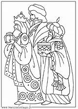 Rois Mages Melchior Balthazar Gaspard Coloriages Noël sketch template