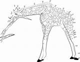 Giraffe Dots sketch template