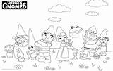 Coloring Pages Gnomes Sherlock Lineart Characters Printable Kids sketch template