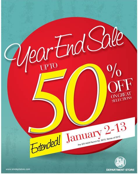 manila shopper sm department store year end sale 2012 extended