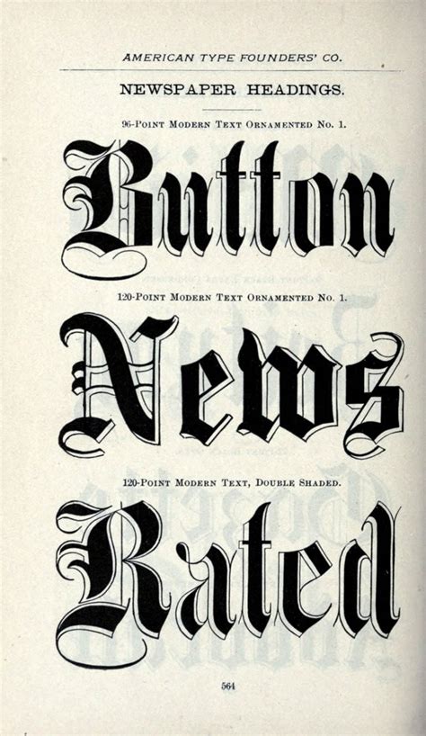 fashioned fonts  dozens  vintage typefaces click americana