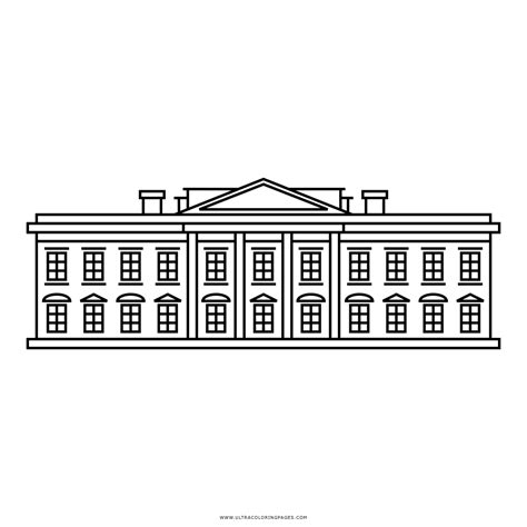 white house coloring sheet  printable coloring pages