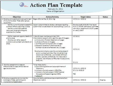 plan templates excel  formats