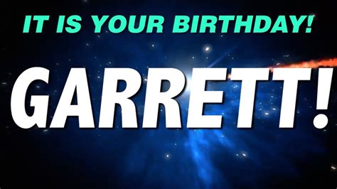 happy birthday garrett