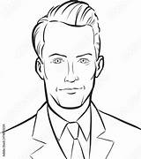 Man Handsome Coloring Pages Template sketch template