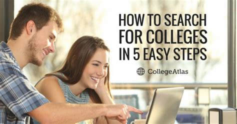 search  colleges   easy steps