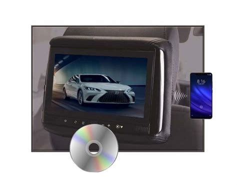 rsd   lcd headrest  wireless screencasting  build  dvd player