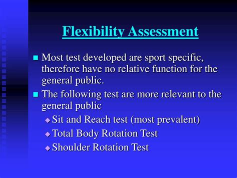 Ppt Principles Of Muscular Flexibility Assessment And
