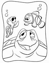 Nemo Turtle Kleurplaten Paradijs sketch template