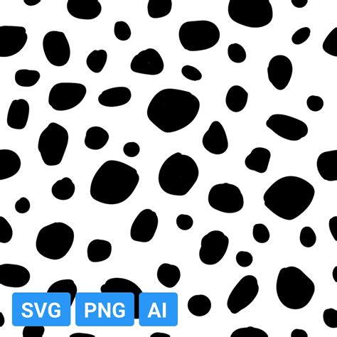 seamless dalmatian spots pattern svg dog pattern animal spots pattern