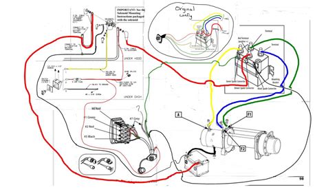 warn  winch solenoid wiring diagram wiring diagram  schematic role