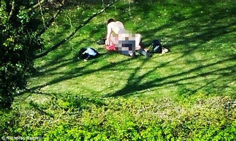 crawley office workers catch couple having sex in park in