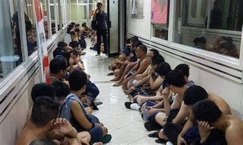 Indonesian Police Arrest 141 Men Over Gay Sauna Party Daily Mail Online