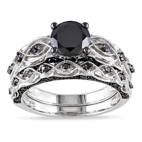 cheap black diamond wedding ring sets  women wedding  bridal inspiration