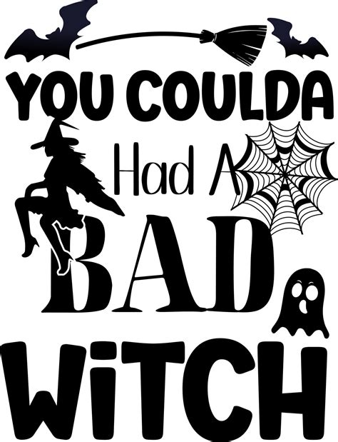 halloween  coulda   bad witch  vector art  vecteezy
