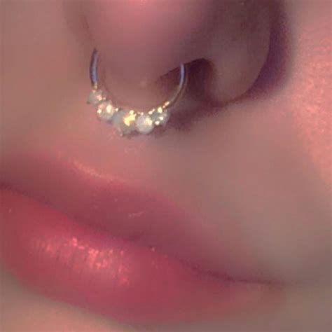 Pin By ☽ On Aes Me Cute Septum Rings Aesthetic Grunge Nose Ring