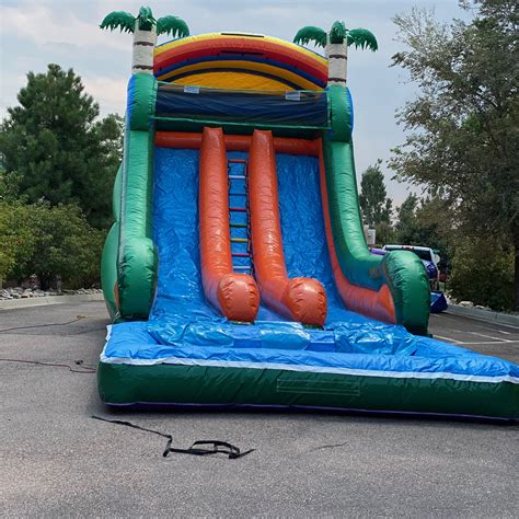 mega jungle double water  bounce house rentals water