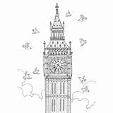 Londres Coloriage Londra Imprimer Matita Incroyable Dessin Alleviare Libri Adulti Meilleur Impressionante sketch template